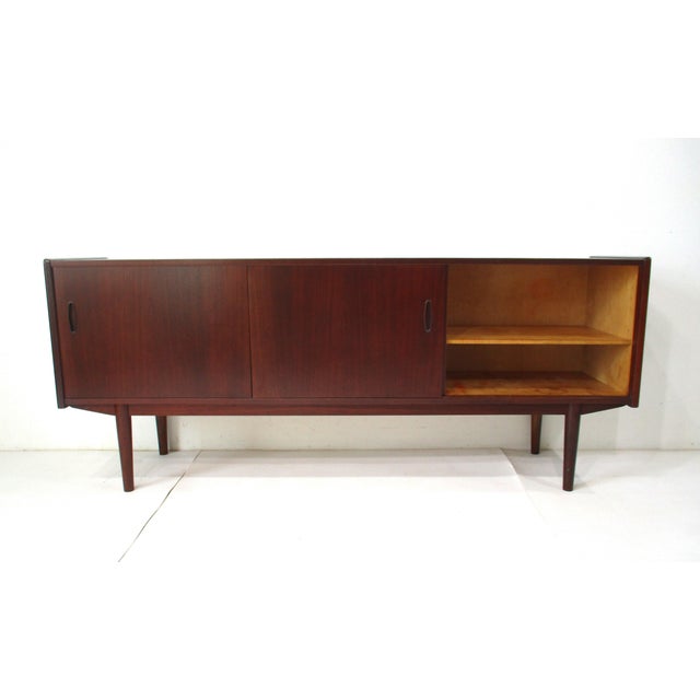 Swedese Mobler Yngve Ekstrom Teak Credenza Sideboard for Swedese Sweden Denmark For Sale - Image 4 of 12