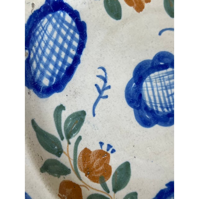 Antique Spanish Faience Plate Set, Hand Painted, Catalonia, Circa 1900 For Sale - Image 10 of 16