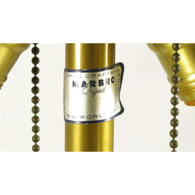 Black Marbro Gilt Baluster Form Table Lamps - a Pair For Sale - Image 8 of 9