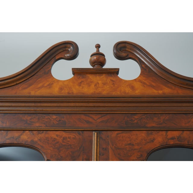 Vintage George I Inlaid Walnut Secretary Desk Bookcase For Sale - Image 14 of 18