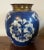 Antique Chinese Kangxi Period (1662-1722) ormolu mounted blue and white porcelain ginger jar. The pierced everted rim...
