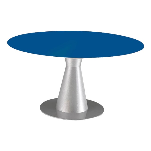 Arbat Round Dining Table in Powder-Coated Aluminum by Altreforme For Sale