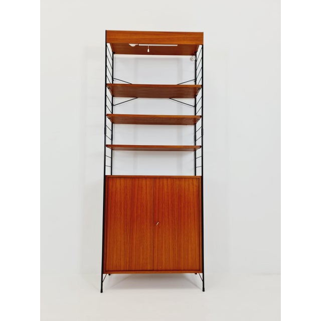 Free Standing String Shelf-System in Teak from WHB Germany, 1950s For Sale - Image 14 of 18
