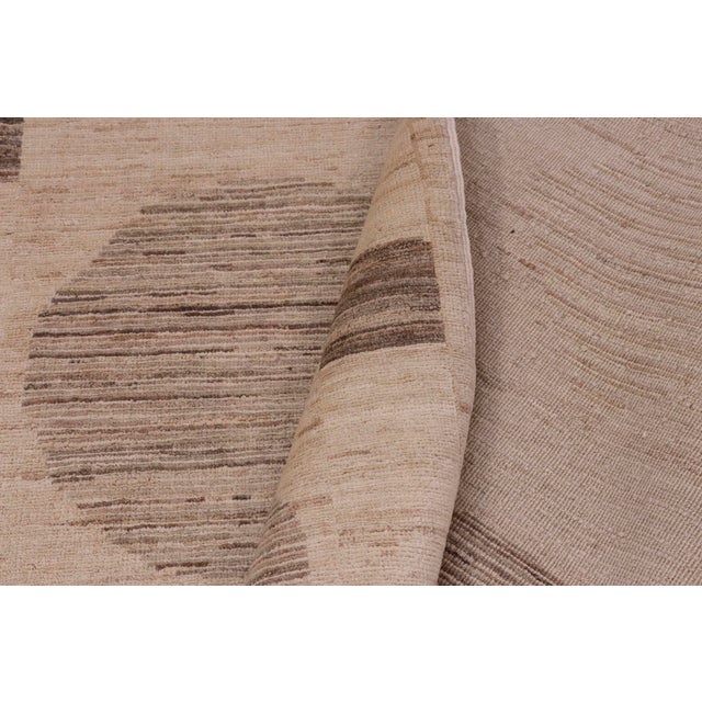 Tan Boho Chic Gabbeh Tan/Green Wool Rug - 9'9'' X 14'0'' For Sale - Image 8 of 10