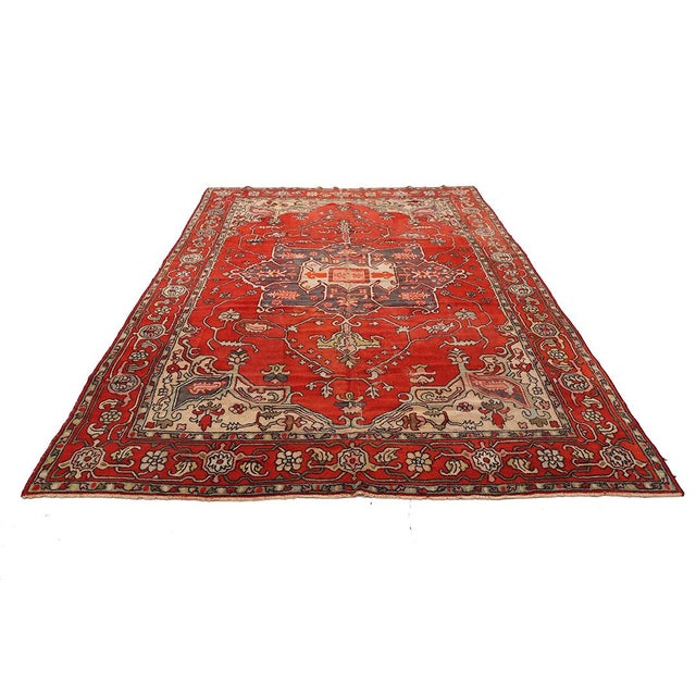 Discover the timeless elegance of this Vintage Wool Rug, handwoven in Germany by Tetex, a renowned manufacturer of luxury...