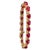 24 Carat Ruby & 1 Carat Diamond Affordable Tennis Bracelet 14 Karat Yellow Gold For Sale - Image 15 of 18