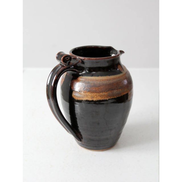 Vintage Studio Pottery Pitcher For Sale - Image 10 of 11