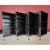 Vintage MCM Industrial Black Steel Tanker Bookcases Book Shelves W/ Adjustable Shelves, Set of 4 For Sale - Image 18 of 18