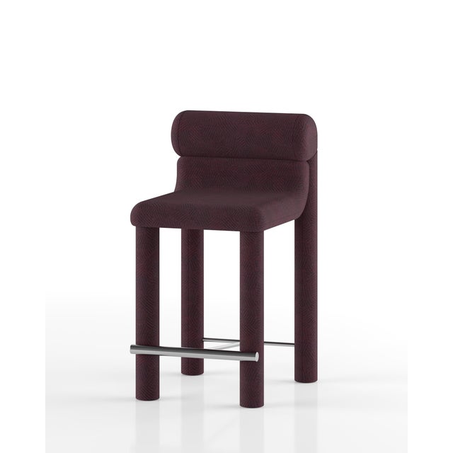 Textile TACTO Counter Stool from Levantin Studio For Sale - Image 7 of 11