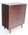 Chocolate 1960s Danish Modern Walnut High Chest or Dresser For Sale - Image 8 of 9