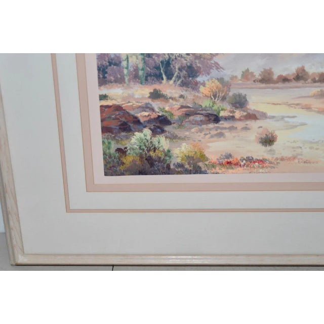 Late 20th Century James Lee Sonoran Desert Landscape Oil Painting For Sale - Image 5 of 9