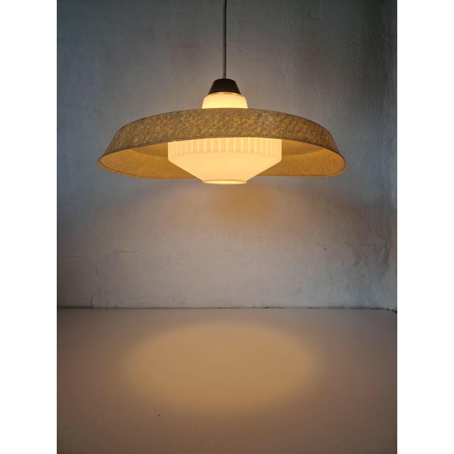 Fiberglass Pendant Lamp by Louis Kalff for Philips, 1950s For Sale - Image 6 of 14