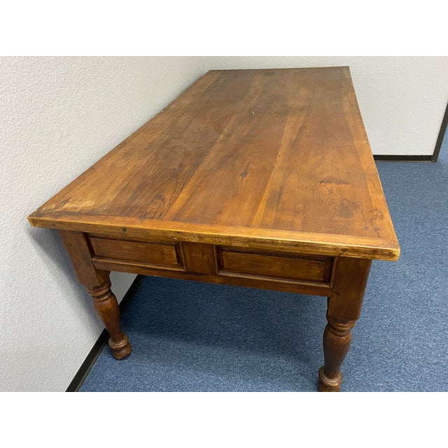 1980s Rustic Farmhouse Mexican Wooden Writing Desk Chairish