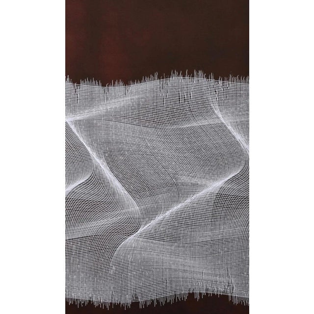 Roberto Lucchetta, Fabric Texture 2020 - Geometric Abstract Painting, 2020 For Sale - Image 4 of 6