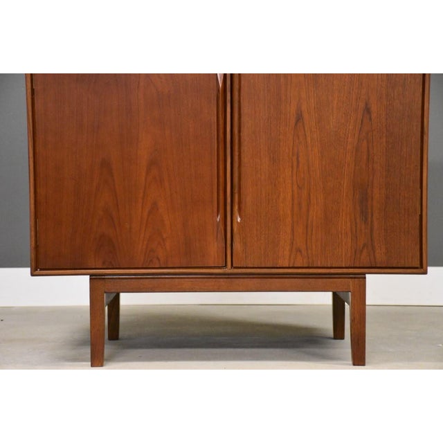 1960s Danish Modern Teak Armoire Dresser For Sale - Image 15 of 15