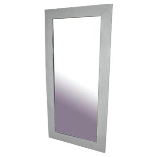 White Painted Mirror, 1980s For Sale