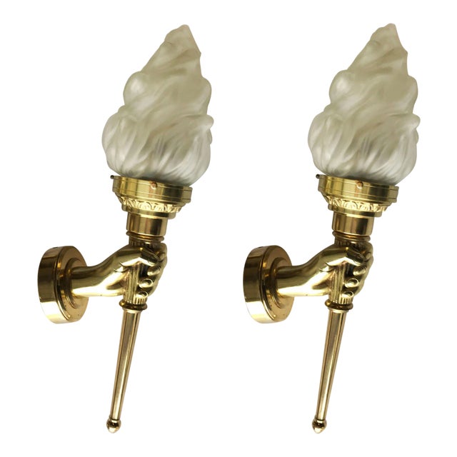 Vintage French Maison Bagues Sconces. A Pair For Sale