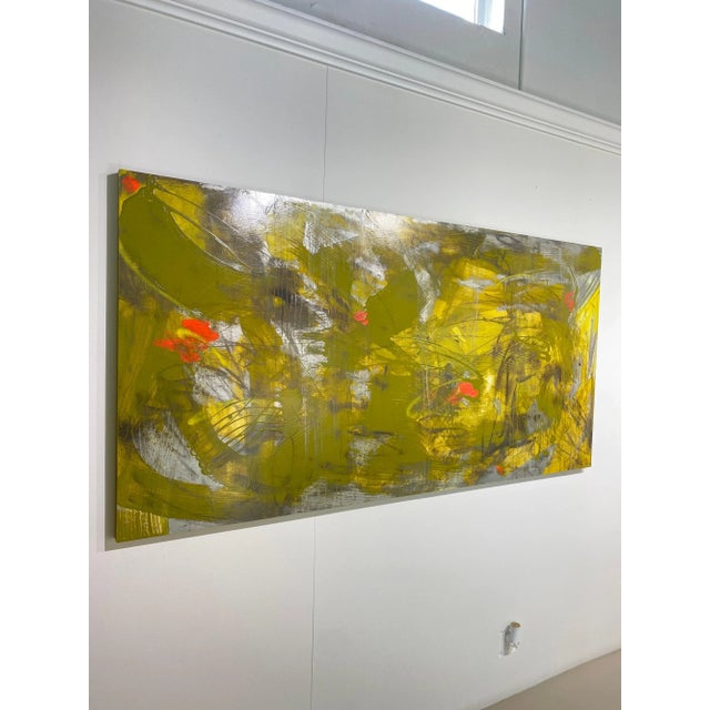Paint Mirtha Moreno Original Oil Painting on Panel Titled: AbEx 211 2022 For Sale - Image 7 of 12