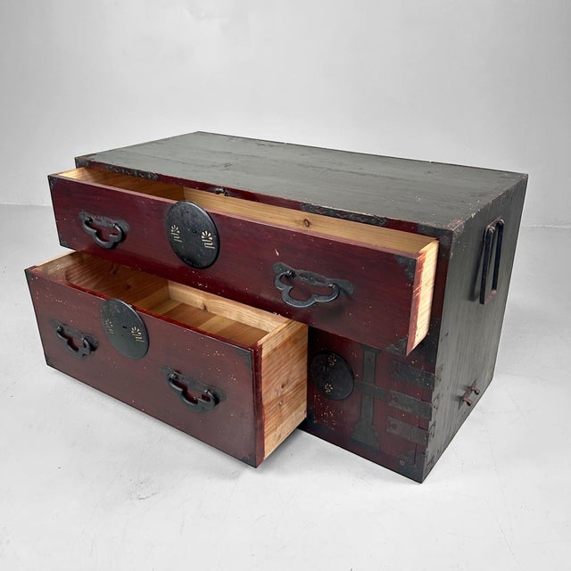 Antique Japanese Tansu Chest of Drawers, 1900s For Sale - Image 5 of 18