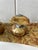 1970s Hollywood Regency Faux Marble Pedestal Sink With Matching Fixtures For Sale - Image 10 of 11