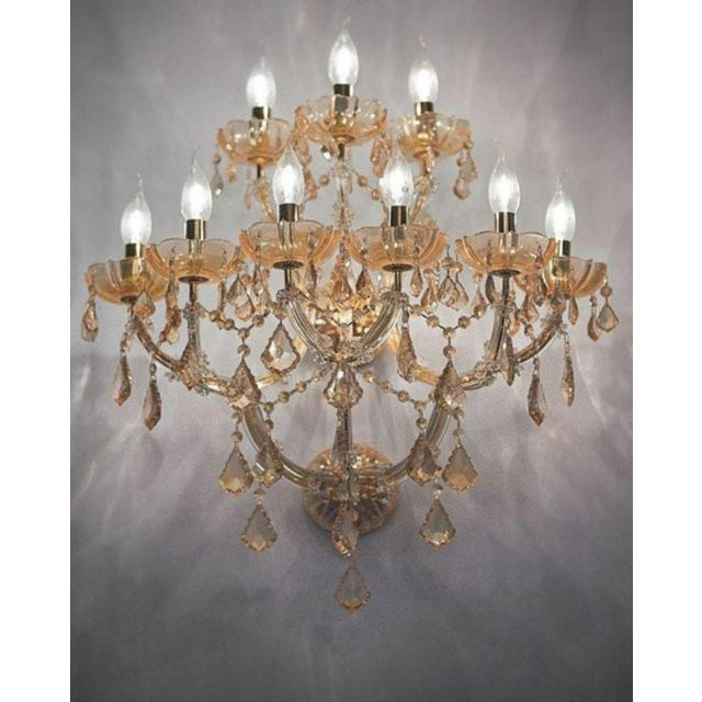 Maria Theresa 30 Lights Chandelier in Polished Chrome and Crystal by Aggiolight For Sale - Image 13 of 14