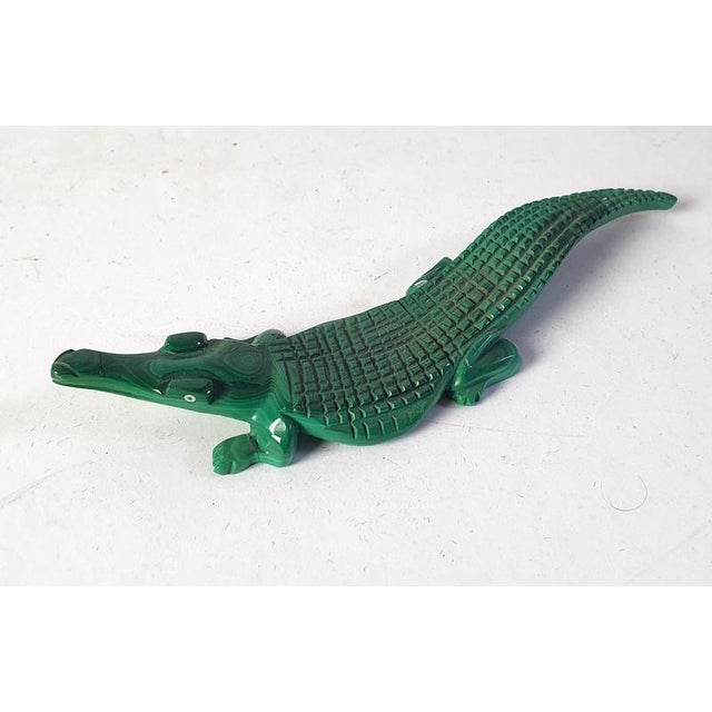 Green Mid-Century Modern Handmade Malachite Animal Sculptures, Congo, 1980s, Set of 17 For Sale - Image 8 of 11