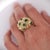 Green Vintage 3.20 Carat Emerald Bombe Dome Sputnik 18k Gold Statement Ring, Size 7.5 For Sale - Image 8 of 8