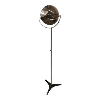 1960s Mid Century Modern Chrome Smoked Glass Floor Lamp by Raak Ligtelijn For Sale