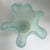 Vintage Murano Celadon Aqua Fazzoletto Handkerchief Art Glass Vase For Sale - Image 12 of 13