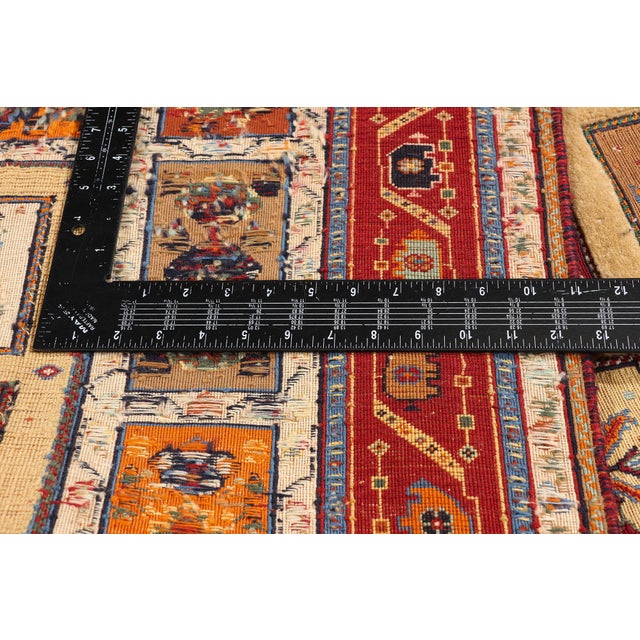 Textile Vintage Persian Shiraz Rug, 03'04 X 04'11 For Sale - Image 7 of 10