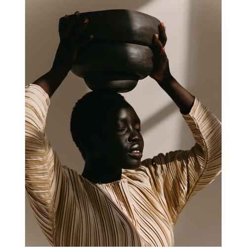 Black Modder Serendipity Black Ceramic Sculpture by Françoise Jeffrey For Sale - Image 8 of 9
