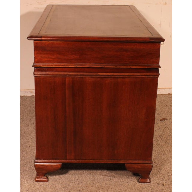 Small Mahogany Pedestal Desk, 19th Century For Sale - Image 6 of 11