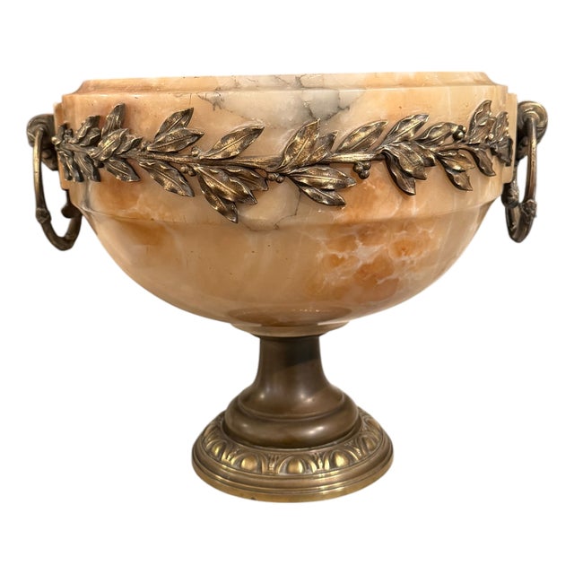 Onyx and Bronze Vase, 1890s For Sale