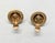 Metal Vintage 1950s Signed Napier Goldtone Cabochon Faux-Garnet & Pearl Clip Earrings-2 Pieces For Sale - Image 7 of 7