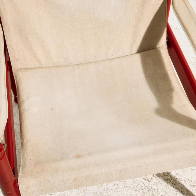 Model 30 Safari Lounge Chair by Erik Wørts for Niels Eilersen, 1960s For Sale - Image 16 of 18
