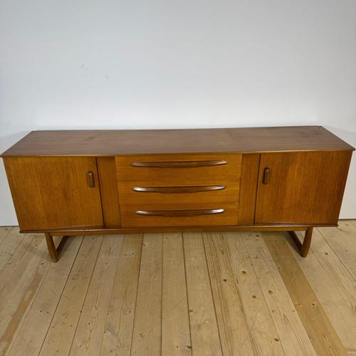 Wood Vintage Teak Sideboard Mid-Century Modern Credenza 1960s For Sale - Image 7 of 12