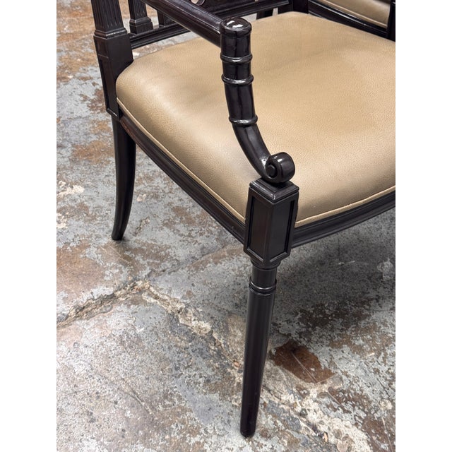 Wood Rose Tarlow Pope Dining Armchairs, Set of Six For Sale - Image 7 of 12