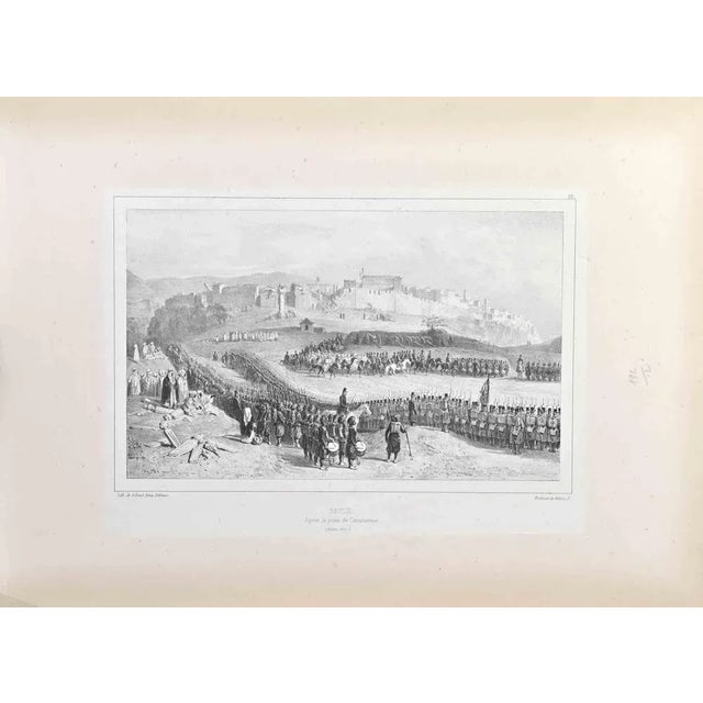 Revue is a Lithograph realized by Auguste Raffet in 1837. Signed on the plate. Good condition This piece is attributed to...