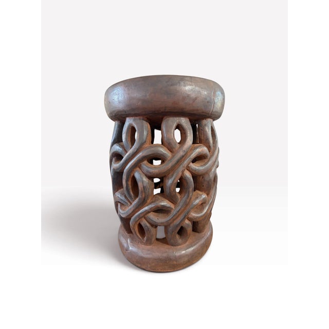 Tribal Vintage Tribal Nobility Bamileke Stool/Table Cameroon 16" H For Sale - Image 3 of 8