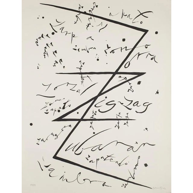 Letter Z - Original Lithograph by Raphael Alberti - 1972 1972 For Sale