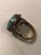 Turquoise 1990s Barse Turquoise Gold Ring (Unisex), Size 10.5 For Sale - Image 8 of 12