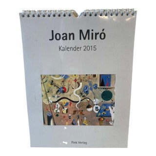 Joan Miró Inspired 2015 Calendar: Modern Paper Art Collectible For Sale