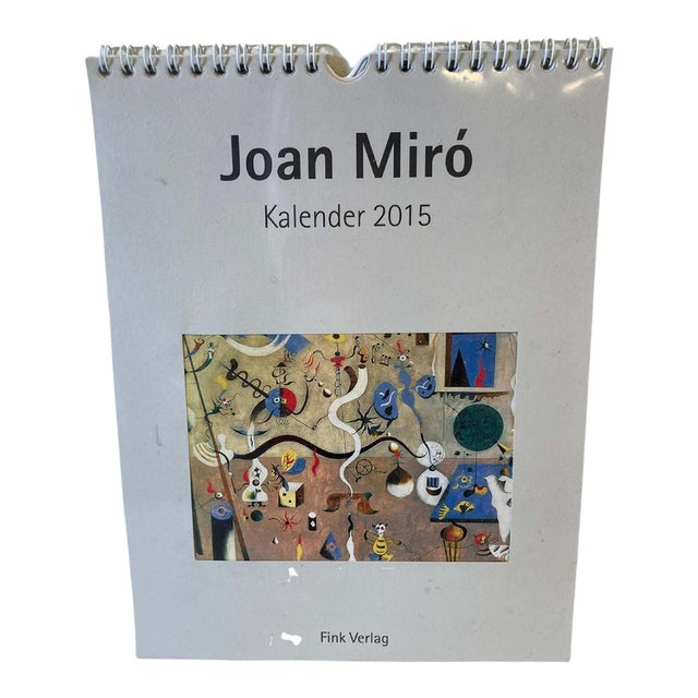Joan Miró Inspired 2015 Calendar: Modern Paper Art Collectible For Sale