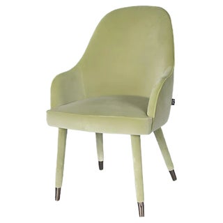 Light Green Nobili Velvet Paulette Armchair from VGnewtrend For Sale