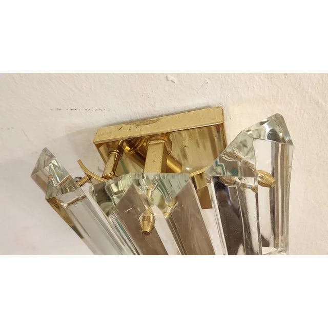 Crystal Wall Light from Kinkeldey. Germany, 1970s For Sale - Image 3 of 10