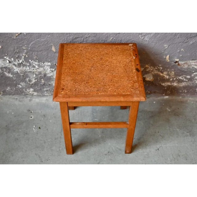 Bohemian Wooden Stool, 1950s For Sale - Image 4 of 7