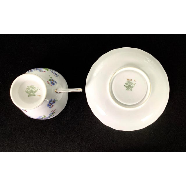 English 1940s Tuscan -English Bone China Tea Cup and Saucer Set- 2 Pieces For Sale - Image 3 of 7