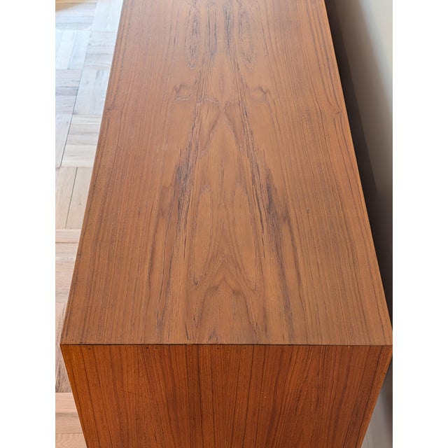 Gorgeous Mid-Century Danish Teak Credenza Attributed to Aksel Kjersgaard For Sale - Image 13 of 18