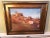 Signed Painting of the Aragon Region in Spain.. Dated 1931. Signature is illegible. Oil on board, Gilt solid wooden...