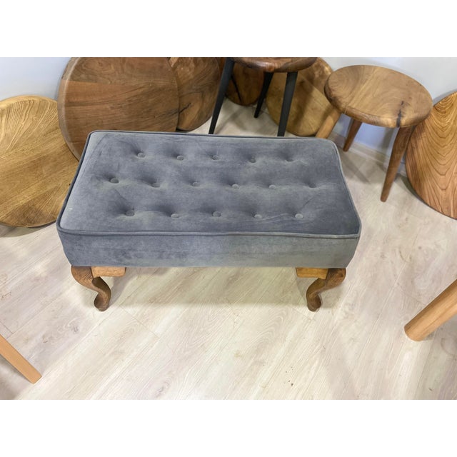 Beech Wood Ottoman/Bench For Sale In New Orleans - Image 6 of 8